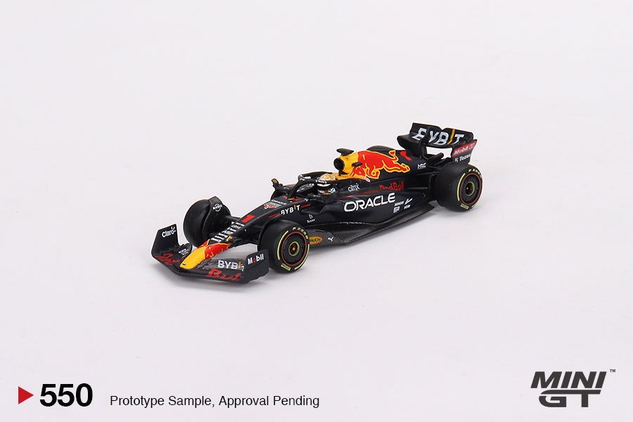 Mini GT - Oracle Red Bull Racing RB18 #1 Max Verstappen 2022 Monaco Grand Prix 3rd Place - Scala 1/64 MGT00550