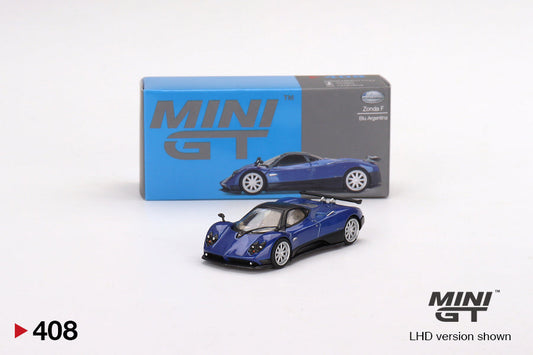 Mini GT - Pagani Zonda F Blu Argentina - Scala 1/64 MGT00408 LHD