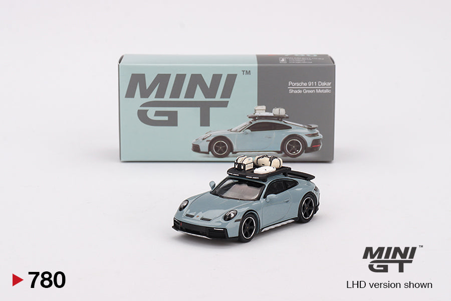 Mini GT - Porsche 911 Dakar Shade Green Metallic LHD - Scale 1/64 MGT00780