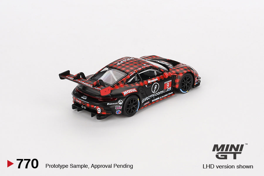 Mini GT - Porsche 911 GT3 R #9 GTD PRO Pfaff Motorsports IMSA 2023 Sebring 12 Hrs. Winner - Scale 1/64 MGT00770