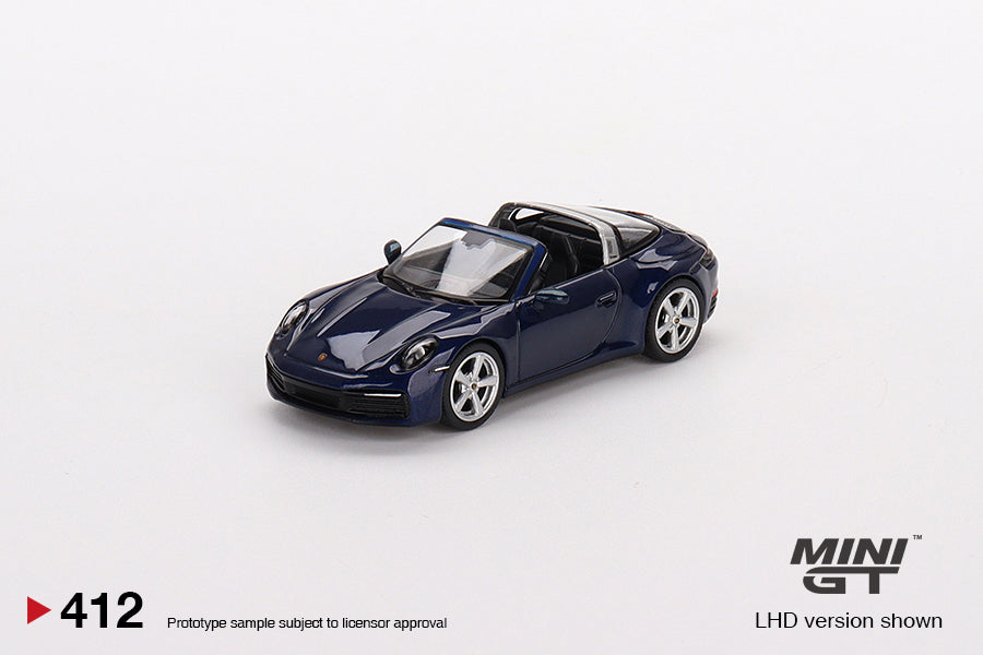 Mini GT - Porsche 911 Targa 4S Gentian Blue Metallic LHD - Scala 1/64 MGT00412