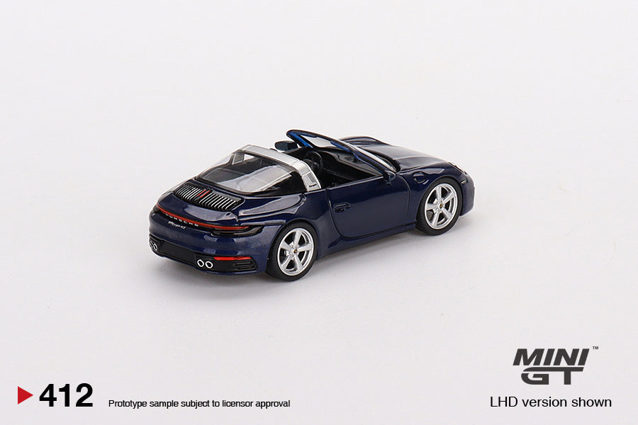 Mini GT - Porsche 911 Targa 4S Gentian Blue Metallic LHD - Scala 1/64 MGT00412