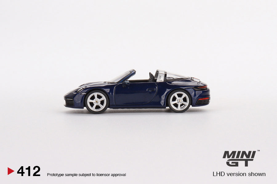 Mini GT - Porsche 911 Targa 4S Gentian Blue Metallic LHD - Scala 1/64 MGT00412