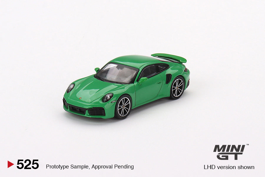 Mini GT - Porsche 911 Turbo S Python Green RHD - Scale 1/64 MGT00525-R