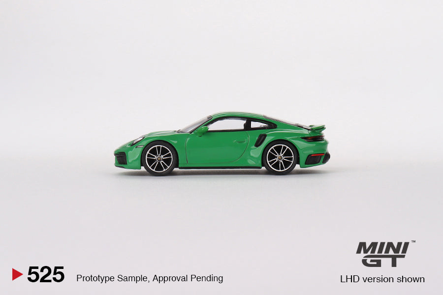 Mini GT - Porsche 911 Turbo S Python Green RHD - Scale 1/64 MGT00525-R