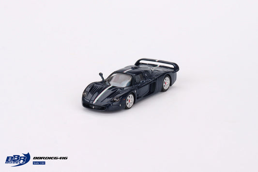 BBR Models - Maserati MC12 Stradale Blue Metallic with Stripe - Scale 1/64 BBRDIE6416