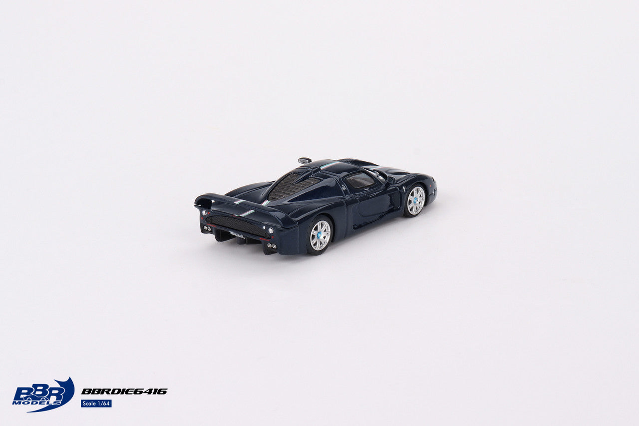 BBR Models - Maserati MC12 Stradale Blue Metallic with Stripe - Scala 1/64 BBRDIE6416