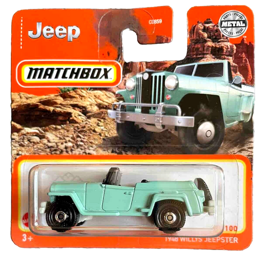 Matchbox - Willys Jeepster 1948 Light Green #67 - Matchbox - Scale 1/64 Approximately