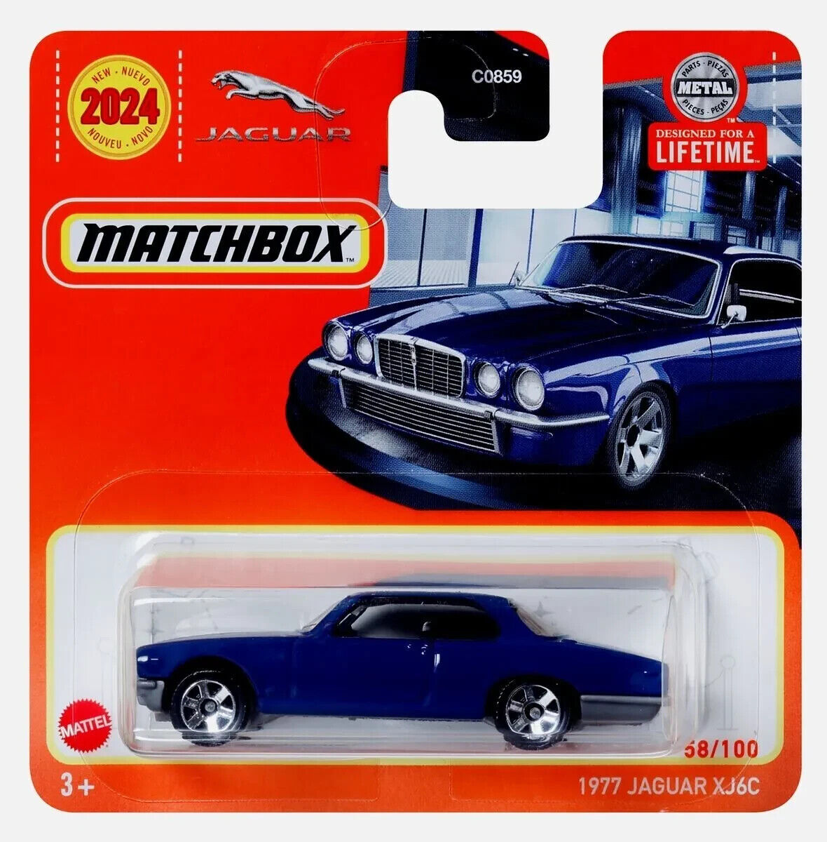 Matchbox - Jaguar XJ6C Coupe Blue #58 - Matchbox - Scale 1/64 Approx