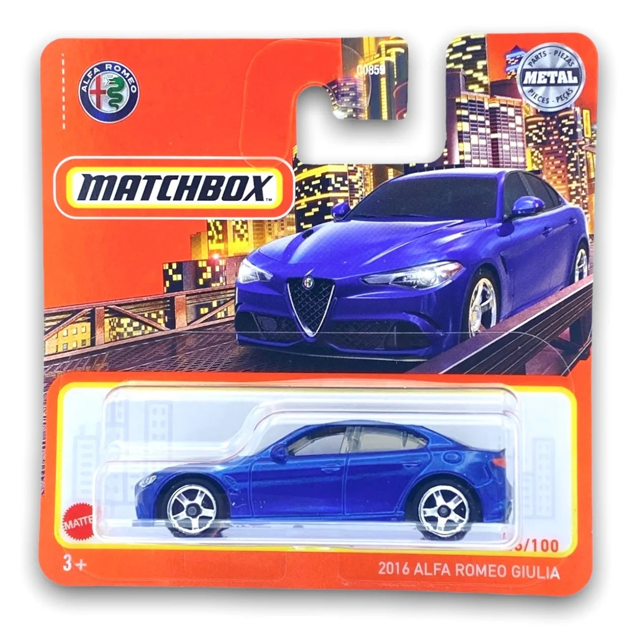 Matchbox - Alfa Romeo Giulia Blue #26 - Matchbox - Scala 1/64 Circa