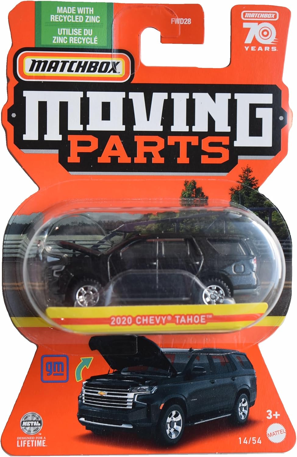 Matchbox - Chevy Tahoe 2020 Black - Matchbox Moving Parts - Scala 1/64 Circa