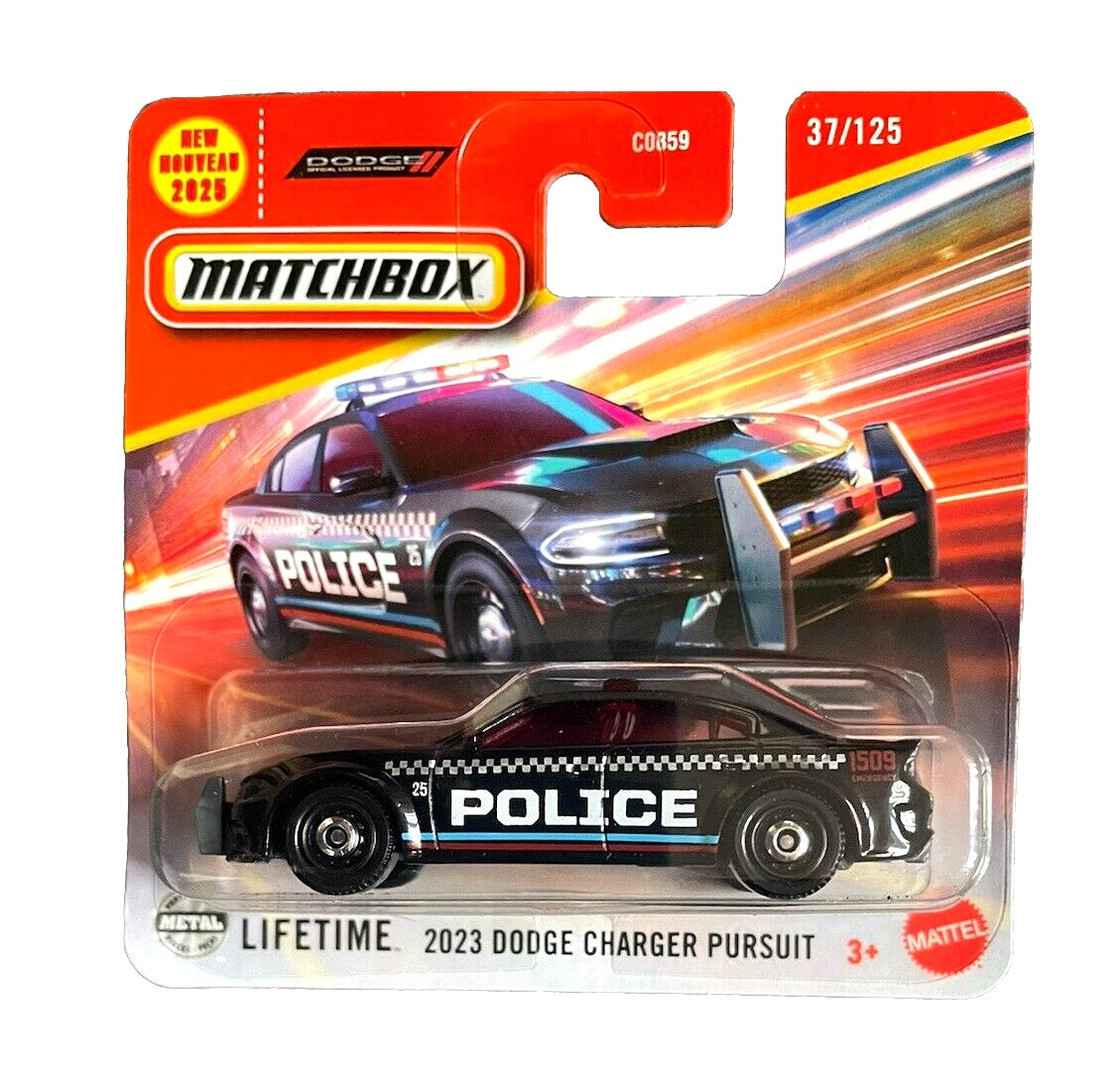 Matchbox - 2023 Dodge Charger Pursuit #37 - Scale 1/64 Approx