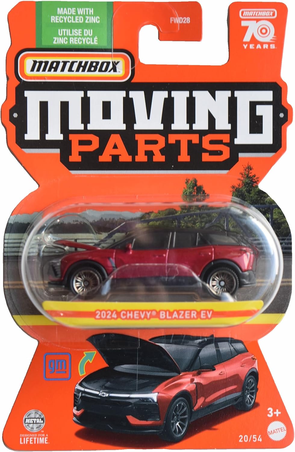 Matchbox - Chevy Blazer EV 2024 Metallic Red - Matchbox Moving Parts - Scala 1/64 Circa