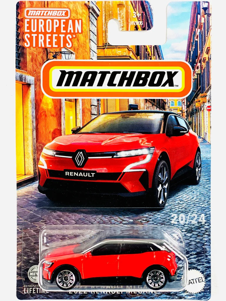 Matchbox - 2022 Renault Megane Red Series European Streets 20/24 - Matchbox - Scale 1/64 Approximately