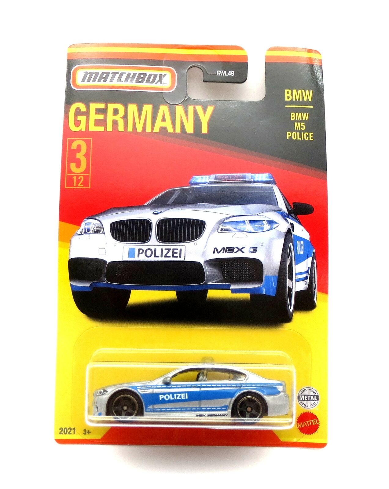 Matchbox - BMW M5 German Police Polizei Germany Series - Matchbox - Scala 1/64 Circa (Copy) (Copy)