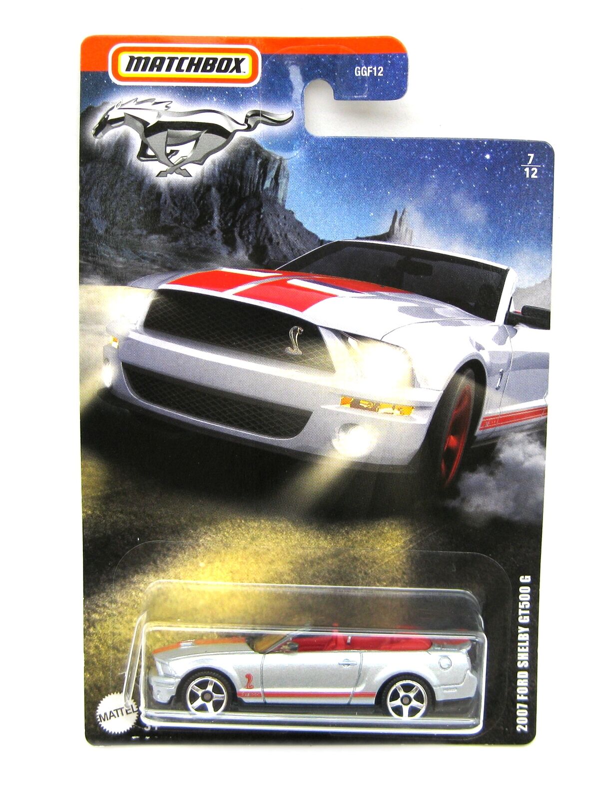 Matchbox - Ford Mustang Shelby GT500 G 2007 Silver - Matchbox - Scale 1/64 Approximately