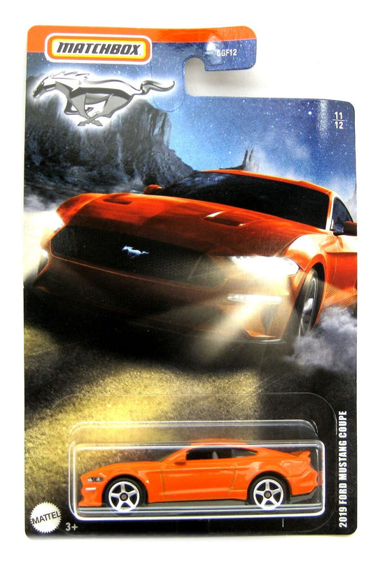 Matchbox - Ford Mustang Coupe 2019 Orange - Matchbox - Scale 1/64 Approx