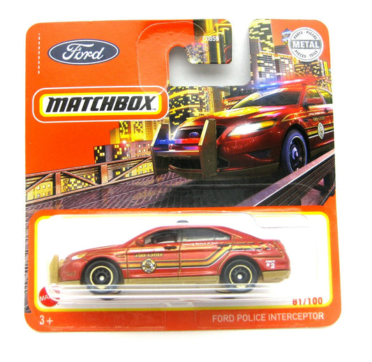 Matchbox - Ford Police Interceptor Fire Chief #81 - Matchbox - Scala 1/64 Circa