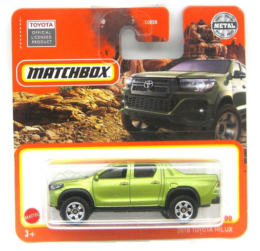 Matchbox - Toyota Hilux 2018 Metallic Green #40 - Matchbox - Scale 1/64 Approximately