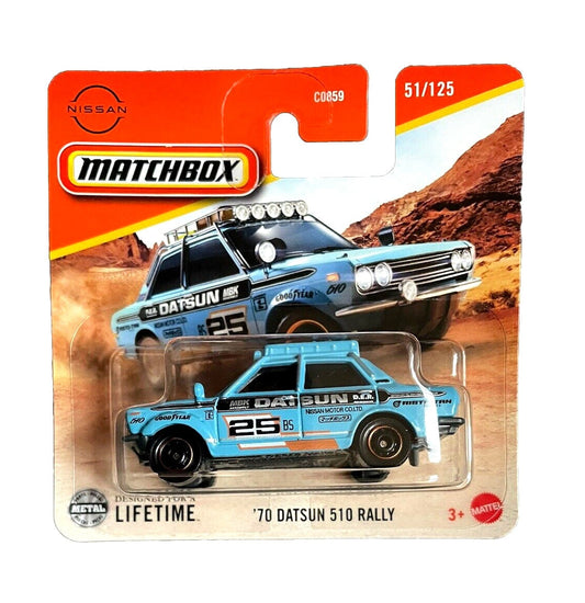 Matchbox - '70 Datsun 510 Rally #51 - Scale 1/64 Approximately