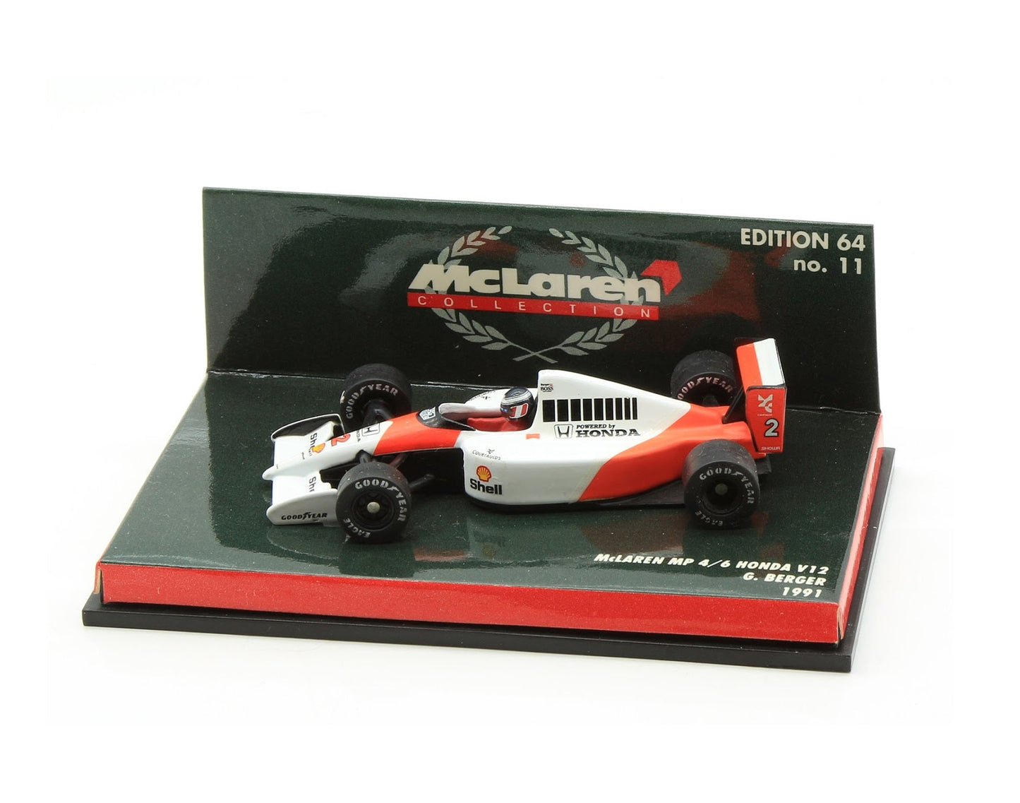 Minichamps - McLaren MP4/6 Honda V12 1991 #2 G.Berger - Scale 1/64 530916402