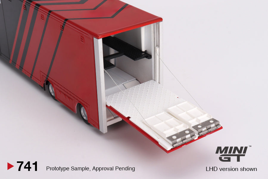 Mini GT - Mercedes-Benz Actros with Racing Transporter "ADVAN" - Scale 1/64 MGT00741