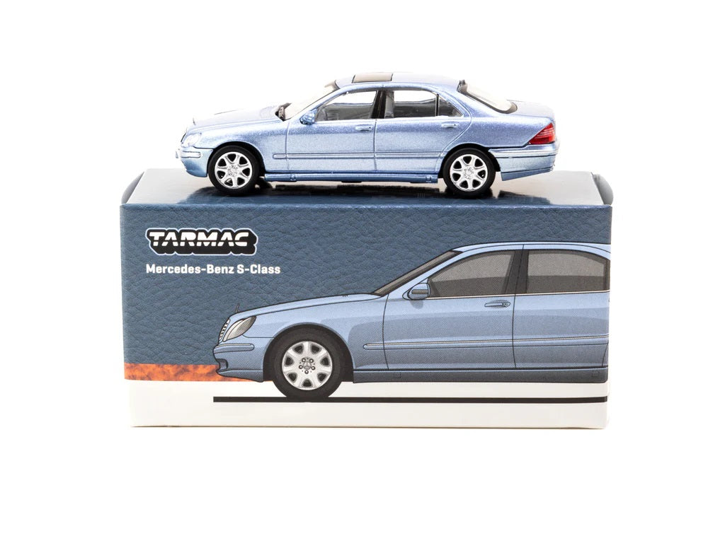 Tarmac Works - Mercedes Benz S-Class Horizon Blue Metallic - Scale 1/64 T64G-072-BL