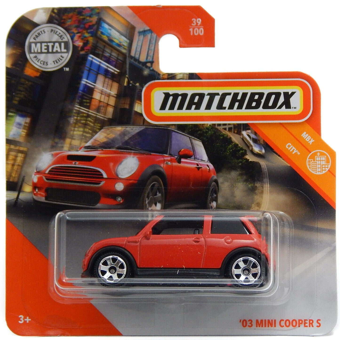 Matchbox - MINI Cooper S Red #39 - Matchbox - Scale 1/64 Approx