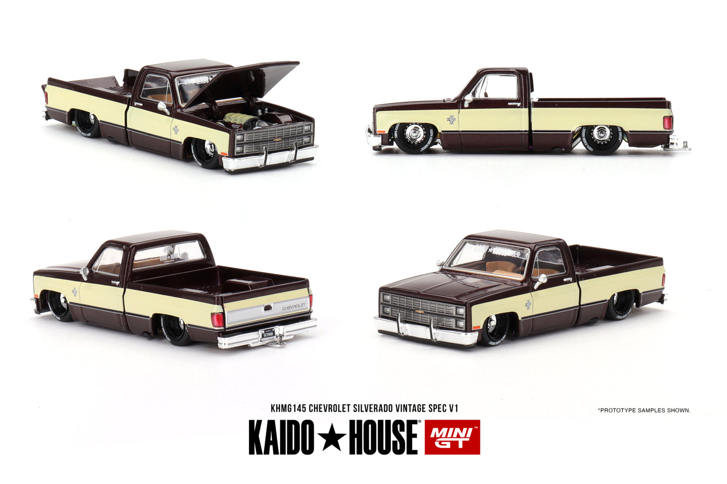 Mini GT - Chevrolet Silverado KAIDO Vintage Spec V1 - KAIDO HOUSE - Scala 1/64 KHMG145