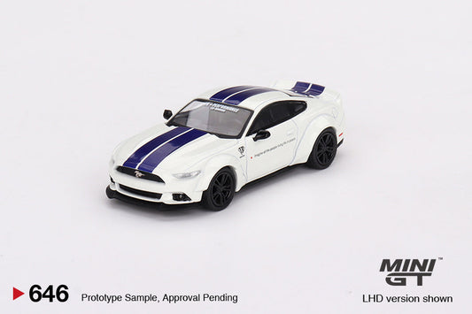 Mini GT - FORD MUSTANG GT LB-WORKS White - Scale 1/64 MGT00646-R