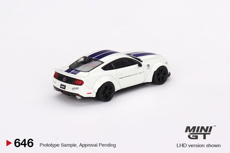 Mini GT - FORD MUSTANG GT LB-WORKS White - Scale 1/64 MGT00646-R