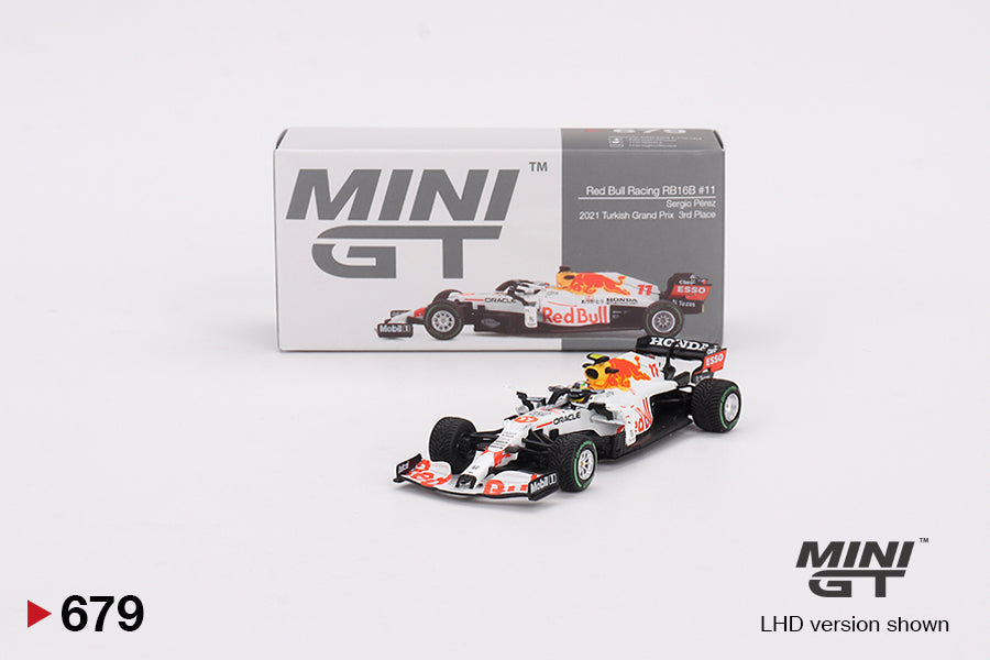 Mini GT - Red Bull RB16B #11 Sergio Pérez 2021 Turkish Grand Prix 3rd Place - Scala 1/64 MGT00679