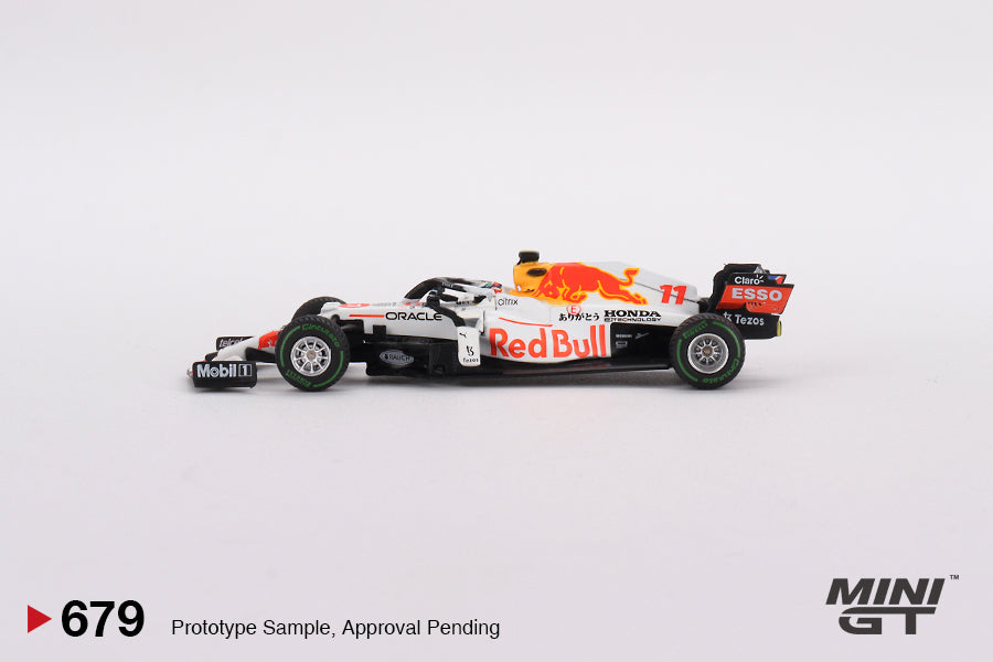 Mini GT - Red Bull RB16B #11 Sergio Pérez 2021 Turkish Grand Prix 3rd Place - Scala 1/64 MGT00679