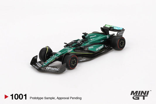 [PRE-ORDER] Mini GT - Aston Martin AMR24 #18 Lance Stroll F1 Bahrain GP 2024 - Scale 1/64 MGT01001-L