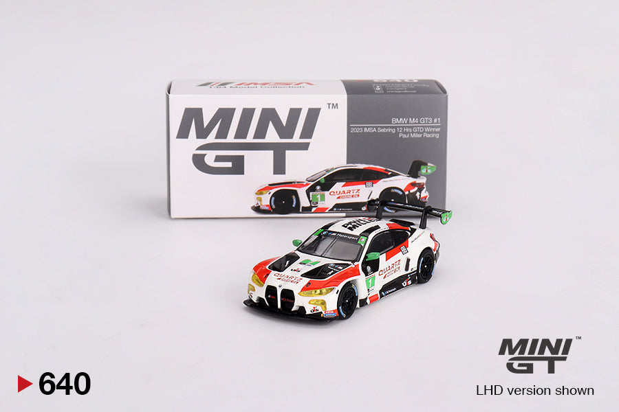 Mini GT - BMW M4 GT3 #1 IMSA 2023 Sebring 12 Hrs GTD Winner - Scale 1/64 MGT00640-L