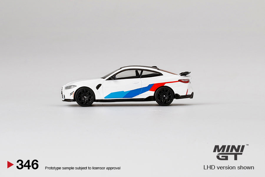 Mini GT - BMW M4 M-Performance (G82) Alpine White - Scale 1/64 MGT00346-R RHD