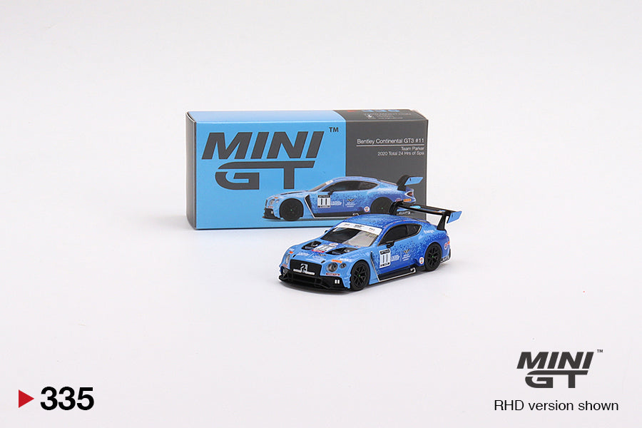 Mini GT - Bentley Continental GT3 #11 2020 Total 24 Hrs of Spa - Scala 1/64 MGT00335-R