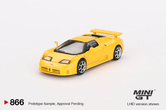 [PRE-ORDER] Mini Gt - Bugatti EB110 Super Sport Yellow Bugatti - Scale 1/64 MGT00866-L