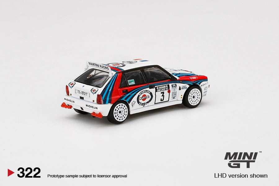 Mini GT - Lancia Delta HF Integrale Evoluzione 1992 Rally 1000 Lakes Winner #3 - 1/64 Scale MGT00322