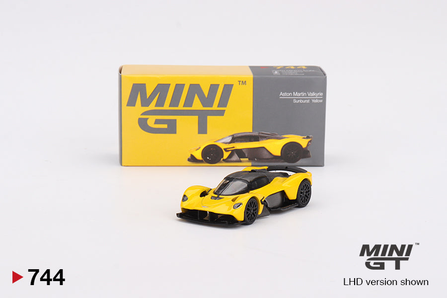 Mini GT - Aston Martin Valkyrie Sunburst Yellow - Scala 1/64 MGT00744