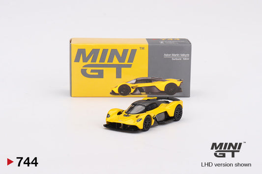 Mini GT - Aston Martin Valkyrie Sunburst Yellow - Scale 1/64 MGT00744