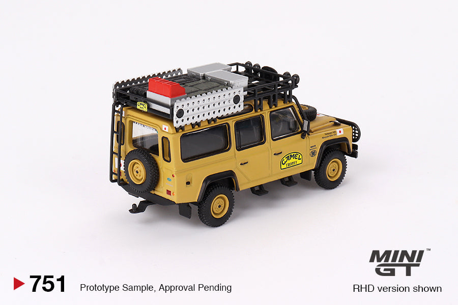 Mini GT - Land Rover Defender 110 1989 Camel Trophy Amazon Team Japan RDH - Scala 1/64 MGT00751