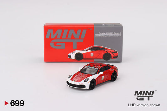 Mini GT - Porsche 911 (992) Carrera S Safety Car 2023 IMSA Daytona 24 Hrs - Scale 1/64 MGT00699