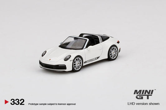 Mini GT - Porsche 911 Targa 4S White RHD - Scale 1/64 MGT00332-R