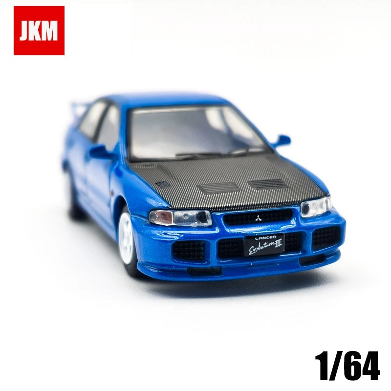 JKM Mitsubishi Lancer EVO 6 Blue Black - Scale 1/64