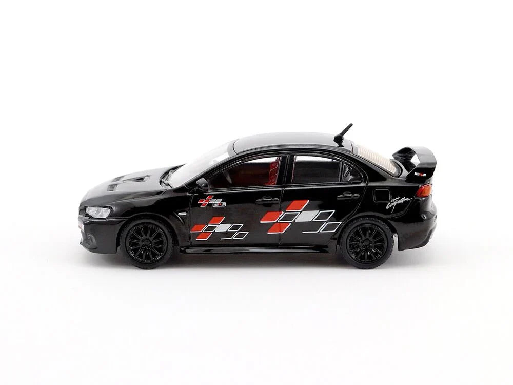 Tarmac Works - Mitsubishi Lancer Evolution X Ralliart Black - Scala 1/64 T64-004-REB