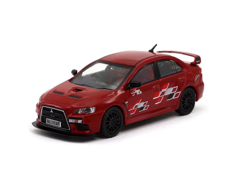 Tarmac Works - Mitsubishi Lancer Evolution X Ralliart Red - Scala 1/64 T64-004-RER