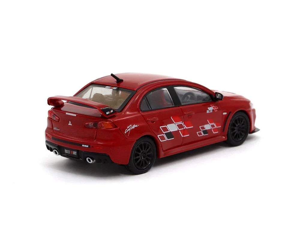 Tarmac Works - Mitsubishi Lancer Evolution X Ralliart Red - Scala 1/64 T64-004-RER