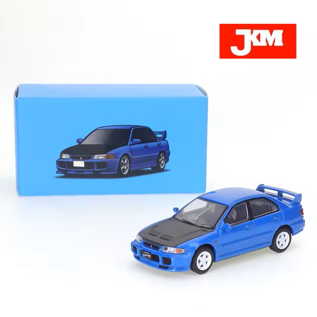 JKM Mitsubishi Lancer EVO 6 Blue Black - Scale 1/64