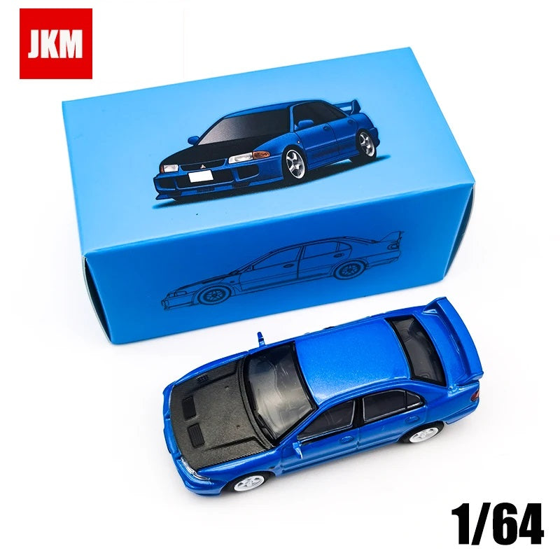 JKM Mitsubishi Lancer EVO 6 Blue Black - Scale 1/64